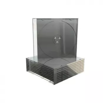 MEDIARANGE BOX21-M jewel case - 1 skiva - svart - transparent - plast - 120 mm - 140 mm