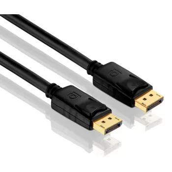 PureLink PureInstall DisplayPort Cable 7.5m - DisplayPort 1.2 4K 60Hz - Gold-Plated Connectors - Black