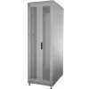 IT-BUDGET 19 inch-nätverksskåp SRK - 42U - 600x600 mm - perforerade dubbla dörrar fram och bak - förmonterat - ljusgrå (99ITB19SRK4266DTGNM)