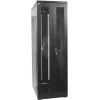 IT-BUDGET 19 inch nätverksskåp SRK - 38U - 800x800 mm - perforerade dubbla dörrar fram och bak - kabelkanaler - flatpack - svart