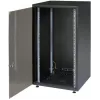 IT-BUDGET 19 inch nätverksskåp SJB - 15U - 600x600 mm - glasdörr - bakstycke - svart (W-SJB6060-15S-161)