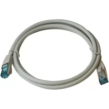IT-BUDGET Premium patchkabel Cat.6A 500 MHz LSZH PoE+ AWG 26/7 grå 2 m