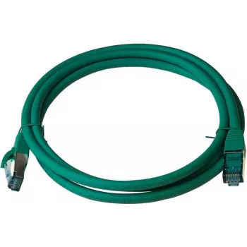IT-BUDGET Full Copper Premium patchkabel - Cat.6A - 500 MHz - halogenfri - PoE+ - AWG 26/7 - grön - 7,50 m