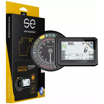 smart.engineered SE-DCP-2-0102-0060-1-M displayfolie för Kawasaki Versys 1000 SE (2019+) / H2 SX SE (2018+) - transparent