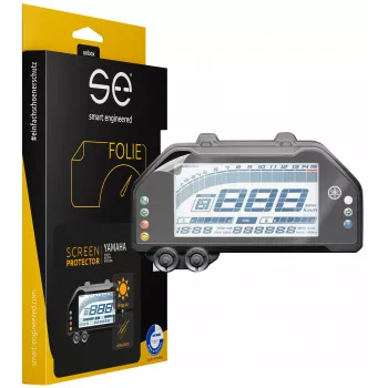 smart.engineered SE-DCP-2-0102-0076-1-M skärmskyddsfilm för Yamaha R3 (2019+), R25 (2019+), MT-03 (2020+) – transparent
