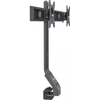 Rockstable RS-MM005 Advanced dubbel skärmarm – klämma/genomföring – 16 kg – 33 cm (13 inch) – 68,6 cm (27 inch) – 100 x 100 mm – svart