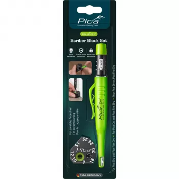 Pica Dry Scriber Block Set – Longlife automatisk penna med hölster och stift
