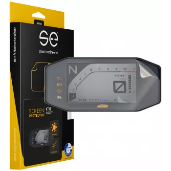 smart.engineered SE-DCP-2-0102-0166-1-M skärmskyddsfilm för KTM Duke 790 (2018-2022) / Duke 890 (2018-2022) / 690 Duke/R (2016-2019) – transparent