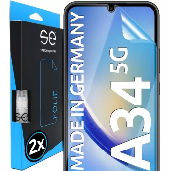 SMART.ENGINEERED se 3D Screen Protector för Samsung Galaxy A34 (2-pack) (SE0-F0101-0395-23-M)