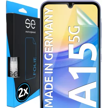 smart.engineered se 3D skyddsfilm för Samsung Galaxy A15 5G, klar, 2 st (SE0-F0101-0471-24-M)