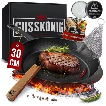 Gusskönig förkryddad gjutjärnsstekpanna 30 cm (GK-44)