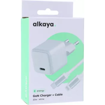 ALKAYA NEXUS Speed Flex laddarset GaN-teknik 20W vit