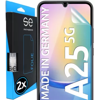 smart.engineered se 3D skärmskyddsfilm för Samsung Galaxy A25 5G, klar, 2 st (SE0-F0101-0487-23-M)