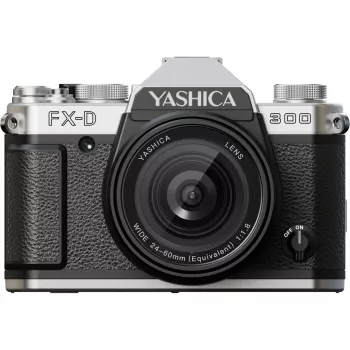 Yashica FX-D 300 kompakt digitalkamera, 50 MP, 4K, svart