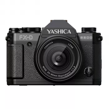 Yashica FX-D S300 kompakt digitalkamera, 50 MP, 4K, svart