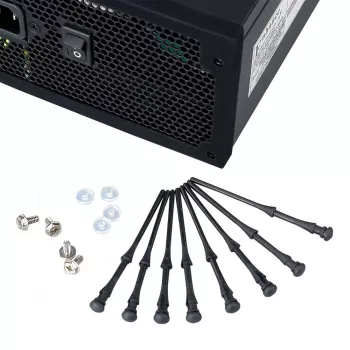 Akasa AK-MX002 antivibrationsfläktfästen – svart – gummi – silikon – 4-pack