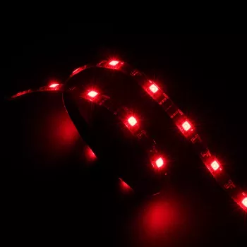 Akasa Vegas AK-LD02-05RD röd LED-list för PC-chassibelysning, 50cm, 30 LEDs, 12V
