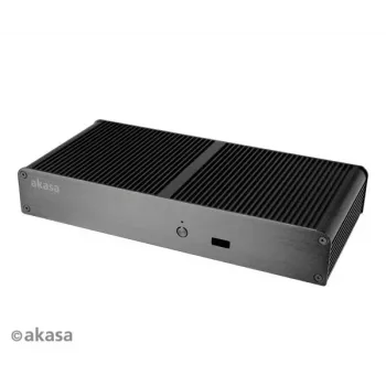 Akasa Tesla T fläktlöst NUC-chassi - svart - UCFF - USB
