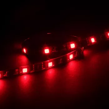 Akasa Vegas M AK-LD05-50RD röd LED-list för PC-chassi intern belysning, 50 cm, magnetfäste, 4-pin Molex