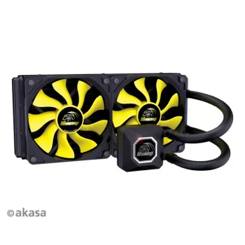 Akasa Venom A20 allt-i-ett-vätskekylare 240 mm 2x120 mm fläktar vit LED