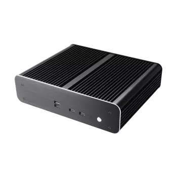 Akasa Euler TX fläktlöst Thin Mini-ITX-chassi - aluminium - svart