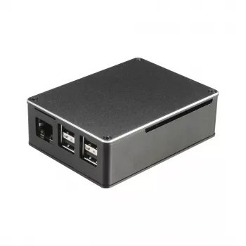 Akasa A-RA02-M1B Raspberry Pi-hölje - aluminium - fläktlös passiv kylning - svart