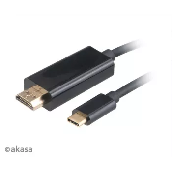 Akasa AK-CBCA12-18BK USB-C till HDMI-adapterkabel 1,8 m svart