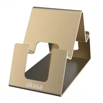 Akasa Aries Pico aluminiumställ för smartphone och surfplatta guld