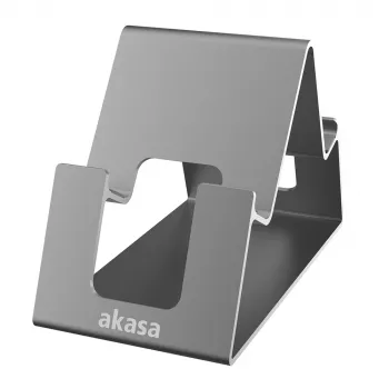 Akasa Aries Pico aluminiumställ för telefon och surfplatta grå