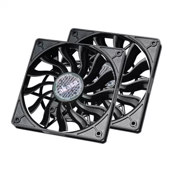 Akasa SlimFan 12015 EBR/PWM 2-pack - 30 dB - 600 rpm