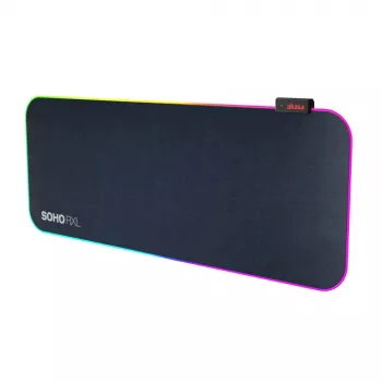 AKASA SOHO RXL RGB-spelmusmatta – 78x30 cm – 4 mm tjock – svart