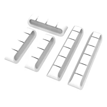 Akasa kabelhållare 3x3-port + 2x5-port vit