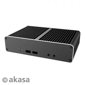 Akasa Newton CAC fläktlöst chassi för Intel NUC 11:e gen Atlas Canyon (svart)