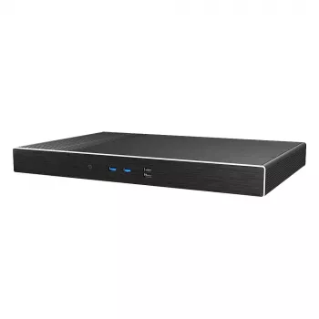 Akasa Galileo TU2 Plus Intel LGA1700 1U fläktlöst Thin Mini-ITX-chassi - svart