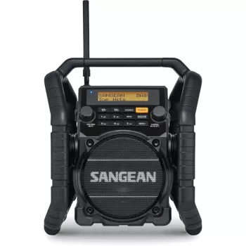 Sangean U-5 DBT (Utility 50) svart – DAB+/FM-bärbar radio med Bluetooth, IP64, 7W RMS