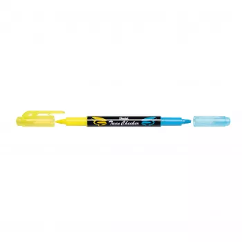 Pentel Twin Checker SLW8-GS överstrykningspennor, blandade färger, 8 st