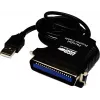 Exsys EX-1300-2 USB-till-parallelladapterkabel - 1 m - svart
