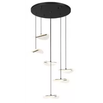 MILALI 44 cm pendellampa mattsvart E27