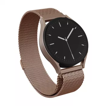 BURGA Metal Mesh Band universellt klockarmband 22 mm roséguld