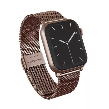 BURGA Metal Mesh Elegance Apple Watch-armband 38/40 mm roséguld