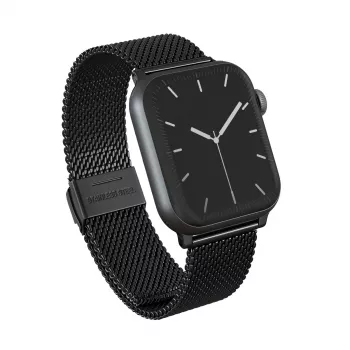 BURGA Metal Mesh Elegance för Apple Watch 38/40 mm (svart)