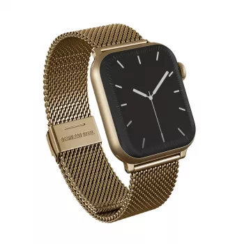 BURGA Metal Mesh Elegance klockarmband för Apple Watch 38/40 mm (guld)