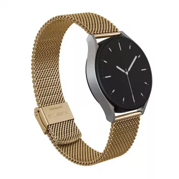 BURGA Metal Mesh Elegance universellt klockarmband 20 mm guld