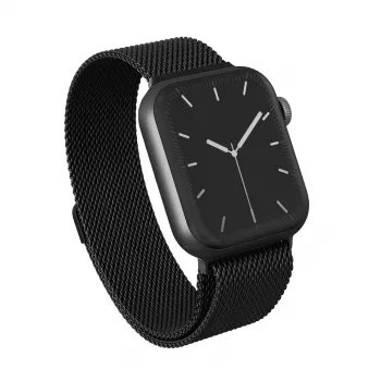 BURGA metallnätarmband för Apple Watch 42/44 mm (svart)