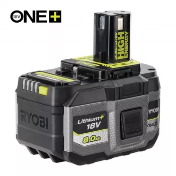 RYOBI ONE+ 18V 8,0 Ah HIGH ENERGY litiumjonbatteri RB1880T