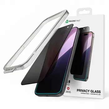AMAZINGTHING Radix Privacy Glass härdat glasskärmsskydd för iPhone 16 Pro