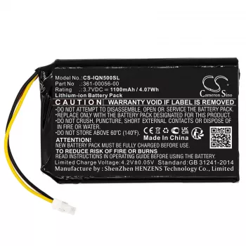 Cameron Sino ersättningsbatteri 1200mAh 3,7V för Garmin Nuvi 30 50 52 55 51 LM LMT, Mitac Mio Spirit 8500 LM