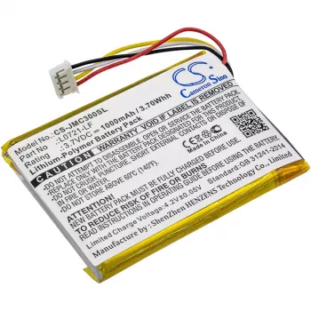 Cameron Sino ersättningsbatteri för JBL Clip 3, Clip 3AN, Clip 3SAND (L0721-LF / CS-JMC300SL) - 1000mAh 3.7V Li-Po