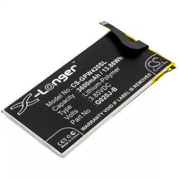 CAMERON SINO batteri typ G020J-B för Google Pixel 4 XL 4XL G020P 3600mAh / CS-GPW420SL