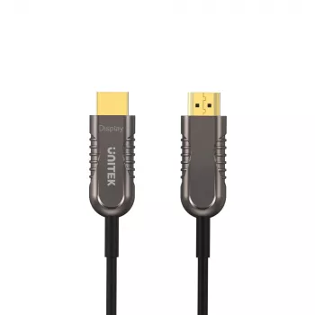 UNITEK Premium HDMI 60m Active Optical Cable - svart